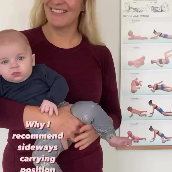Age: From 10 weeks Side carrying is one of my all-time favorite tips for boosting your baby’s motor development. When y…