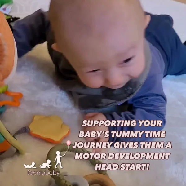 As a pediatric physical therapist, I see many babies who struggle to keep their arms on the ground and/or hold their he…