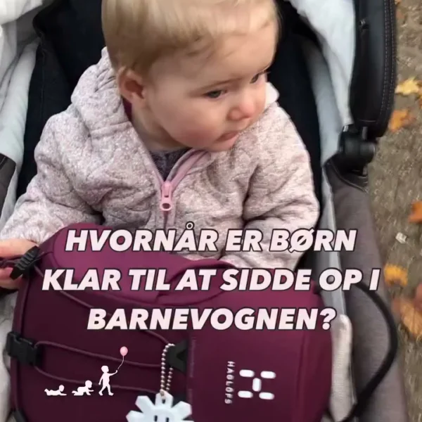 Er du i tvivl om, hvornår din baby er klar til at sidde op i barnevognen, så læs med her: Jeg anbefaler, at børn først …