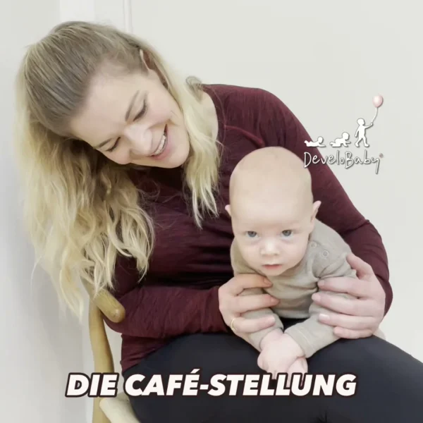 Die Café-Stellung ist mein bester Tipp für Bauchzeit, wenn du unterwegs bist. 💥 Denke daran, dass die Arme auf der Unte…