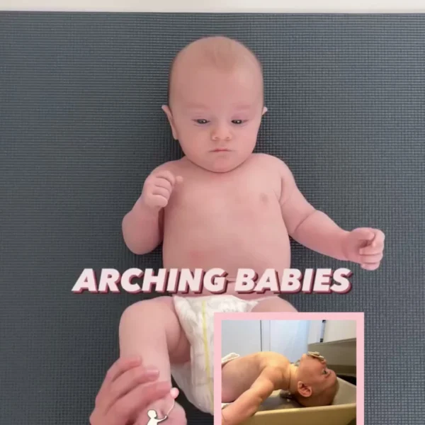 Some babies tend to arch their bodies backwards. This is so common that we even have a word for it in Danish, which tra…