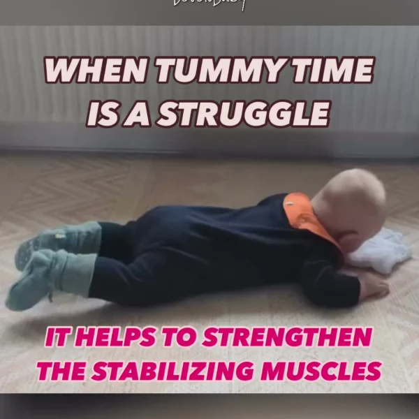 The common factor when a baby has difficulty lying on their stomach, is that the stabilizing muscles have become so wea…