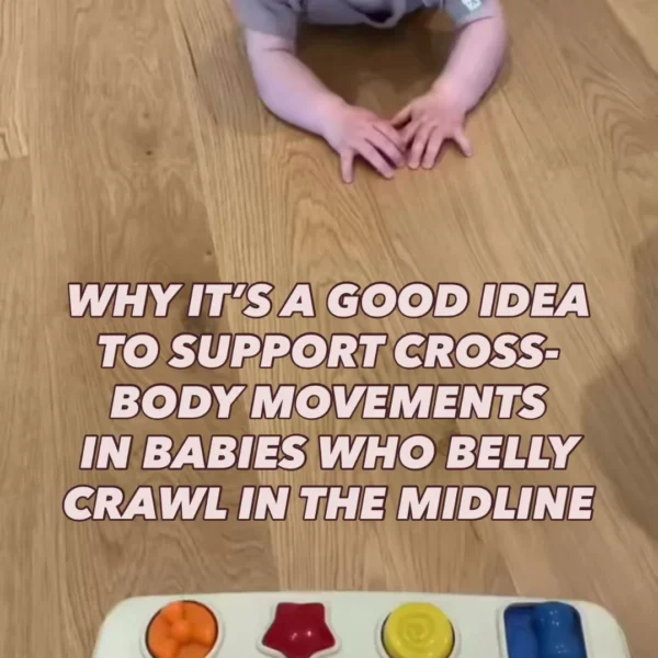 Midline belly crawling is a crawling style I often see in babies who have or have had back dominance. With back dominan…