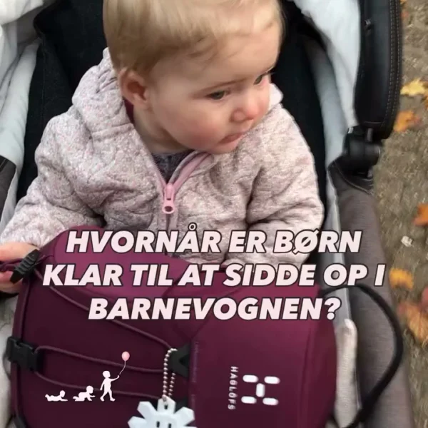 Er du i tvivl om, hvornår din baby er klar til at sidde op i barnevognen, så læs med her: Jeg anbefaler, at børn først …