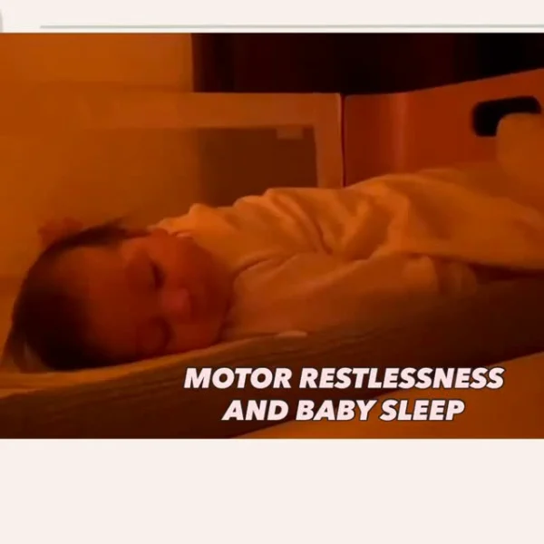 This lovely little girl experiences motor restlessness during sleep, which is common among babies and not a cause for c…