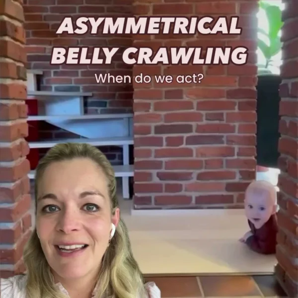 When is it a good idea to act on asymmetrical belly crawling? 🔸When the baby has previously shown signs of asymmetry (p…